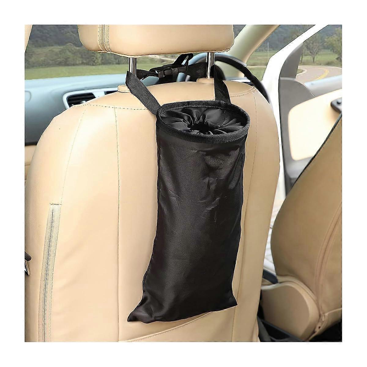 Foldable Hanging Car Trash Bin, Water Resistant Leak Proof Garbage Pail