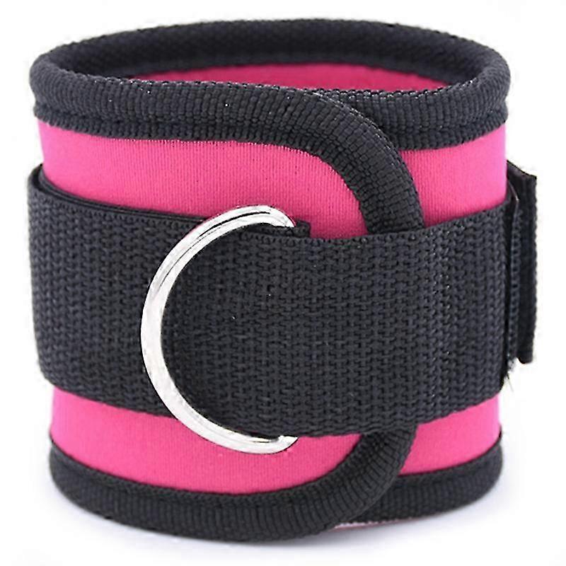 Adjustable D-Ring Ankle Straps with Buckle & Resistance Band for Bodybuilding & Gym Training