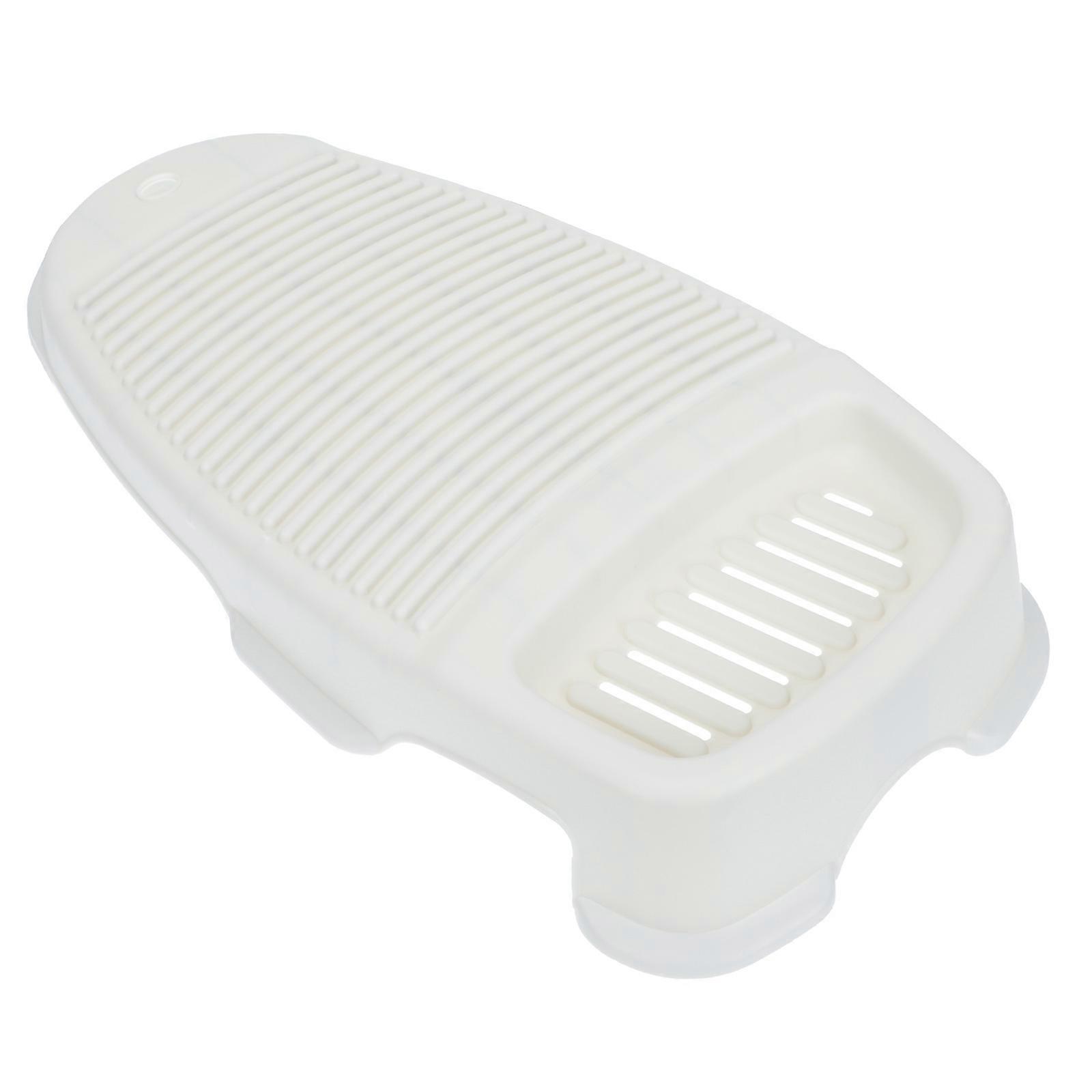 Plastic Washboard for Home Use Lightweight and Durable Perfect for Cleaning Socks and Underwear White