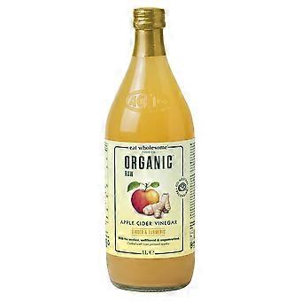 Eat Wholesome Organic Apple Cider Vinegar w/ Ginger & Turmeric 1 Litre - 4 Pack