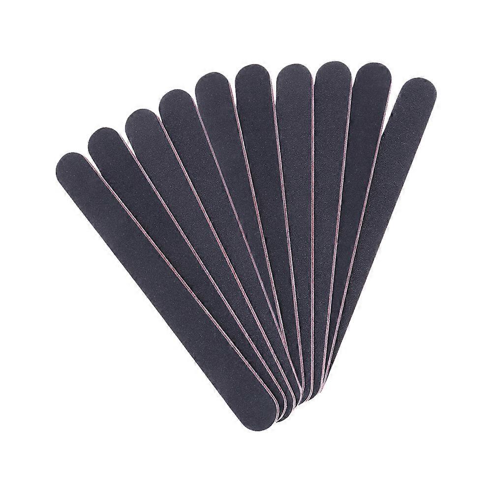 Manicure Tool Double Sided Nail File Nail Buffers for Home Users Black for Nail Edge Smoothing 20Pack