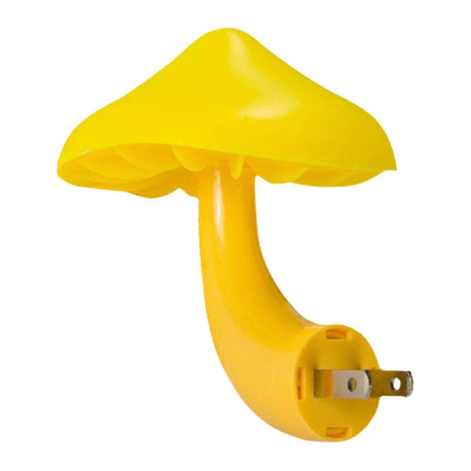 Energy-Saving LED Night Light with Sensor for Kids & Adults' Bedrooms, Mushroom Shape EU Plug