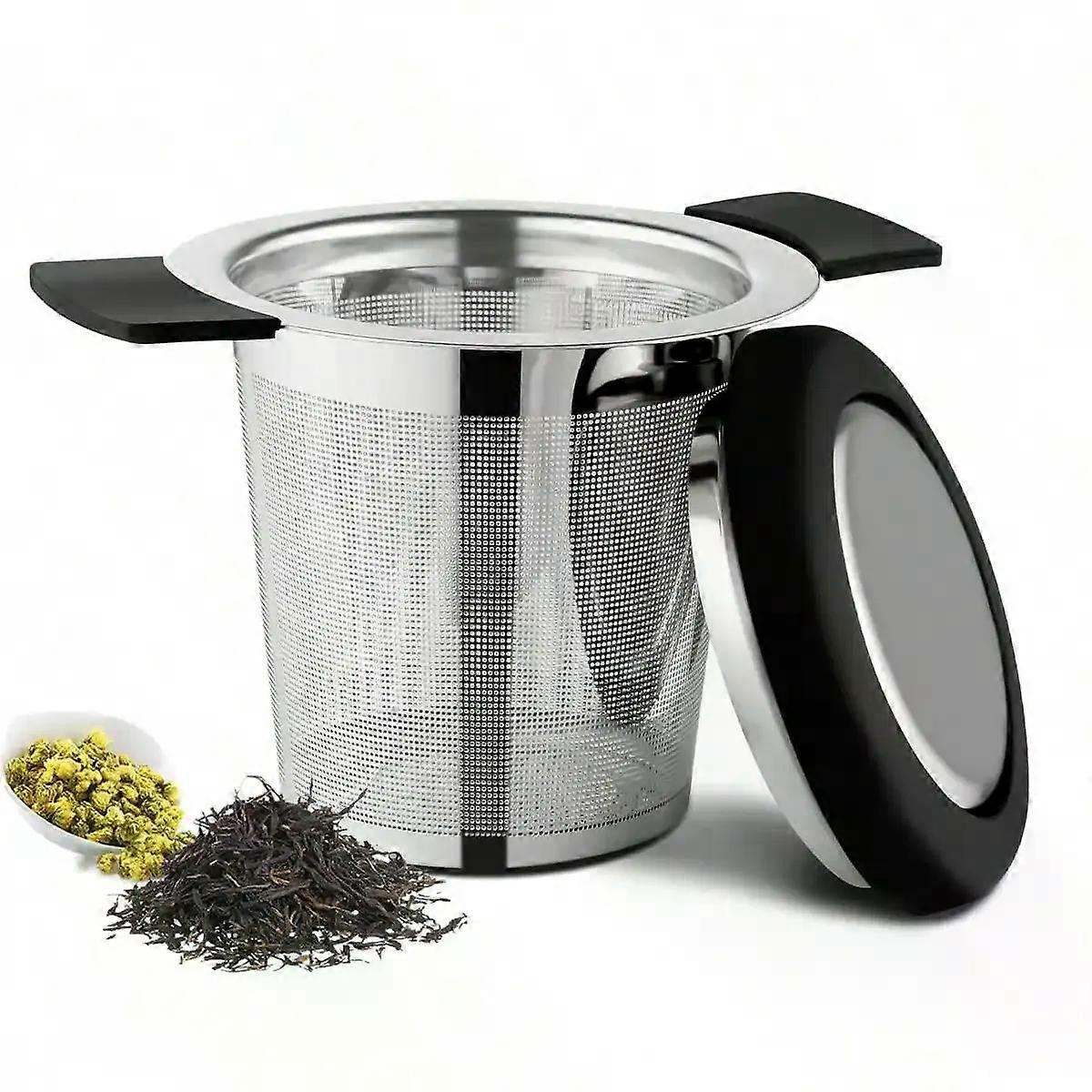 Leeseph Tea Infuser with Handle Stainless Steel Tea Diffuser Fine Mesh Filters Hanging On Teapots Mugs To Steep Loose Tea