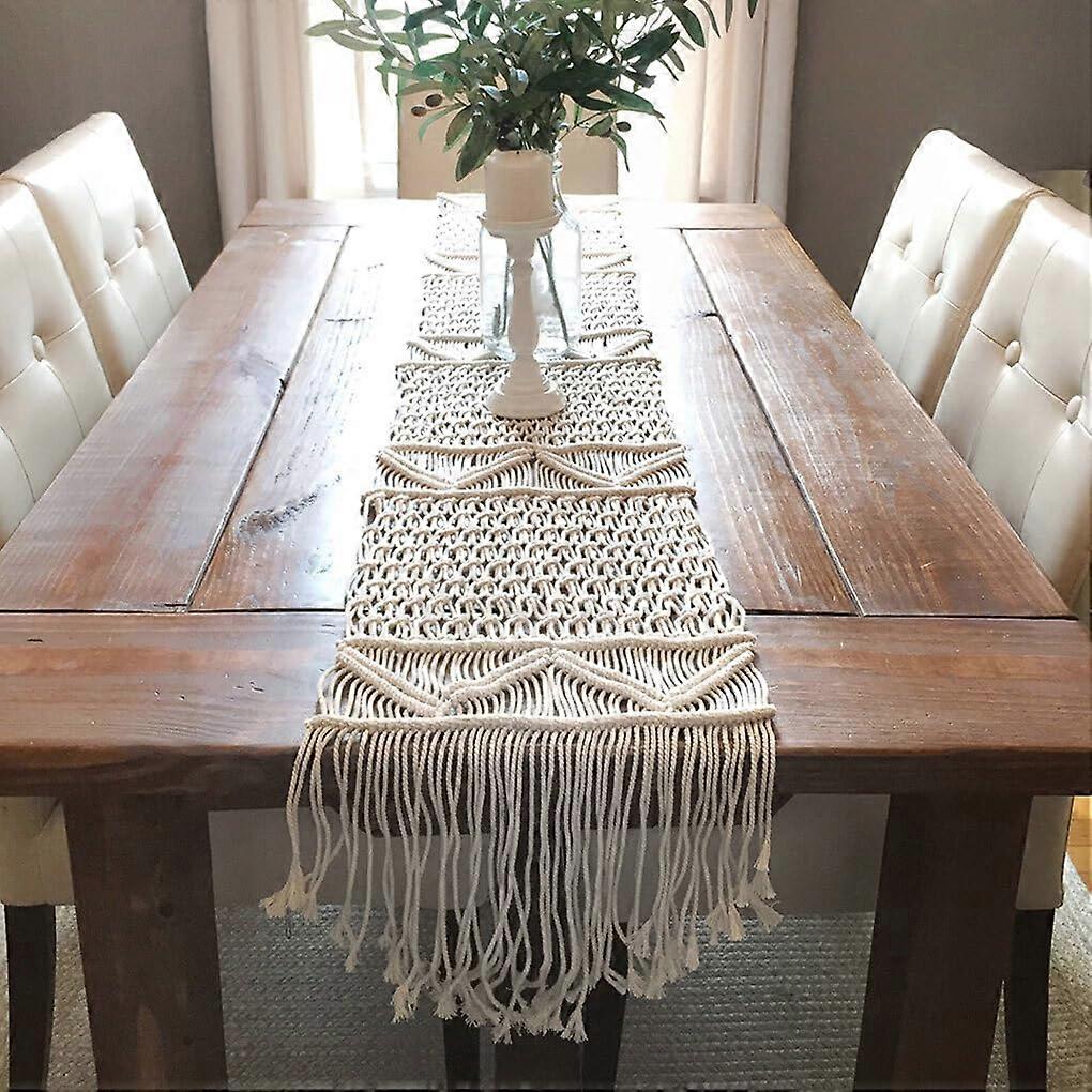 Macrame Table Runner Cotton Rope Modern Style 35x200 cm For Any Occasion