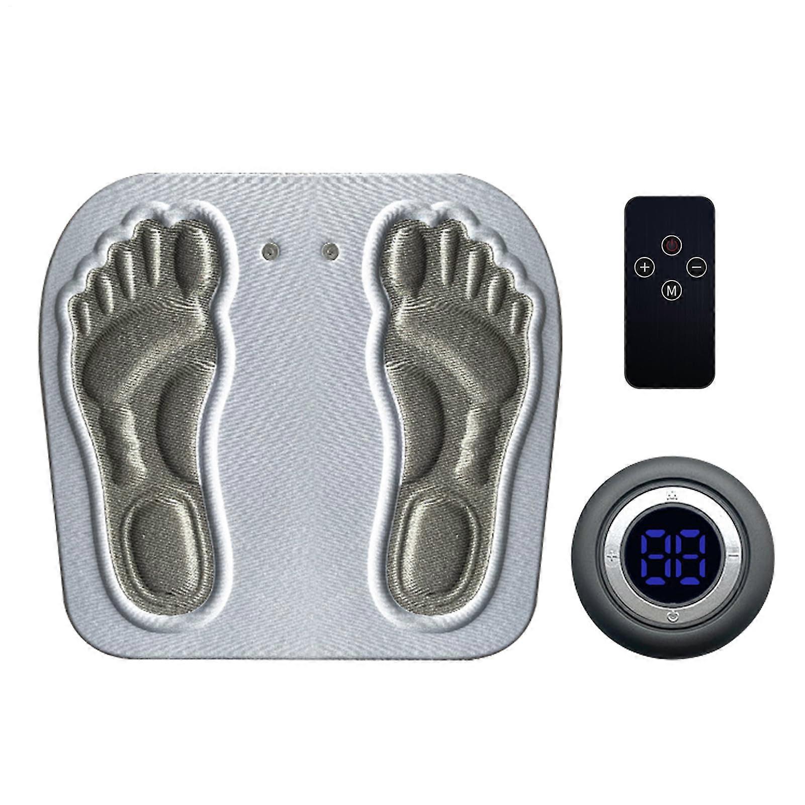 Foot Massager, Remote Control Feet Stimulator Pad with Multiple Modes for Home Office Yoga, Ideal for Men and Women