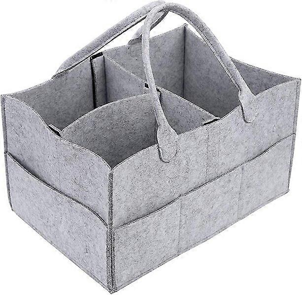 Baby supplies storage box with detachable partition design, multi-purpose and portable