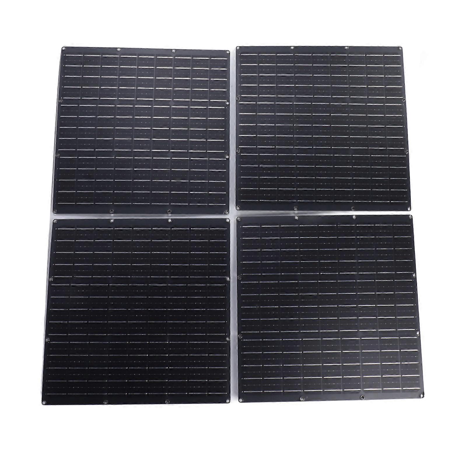 4PCS 100W Monocrystalline Solar Panel Kit 54x54cm with WiFi