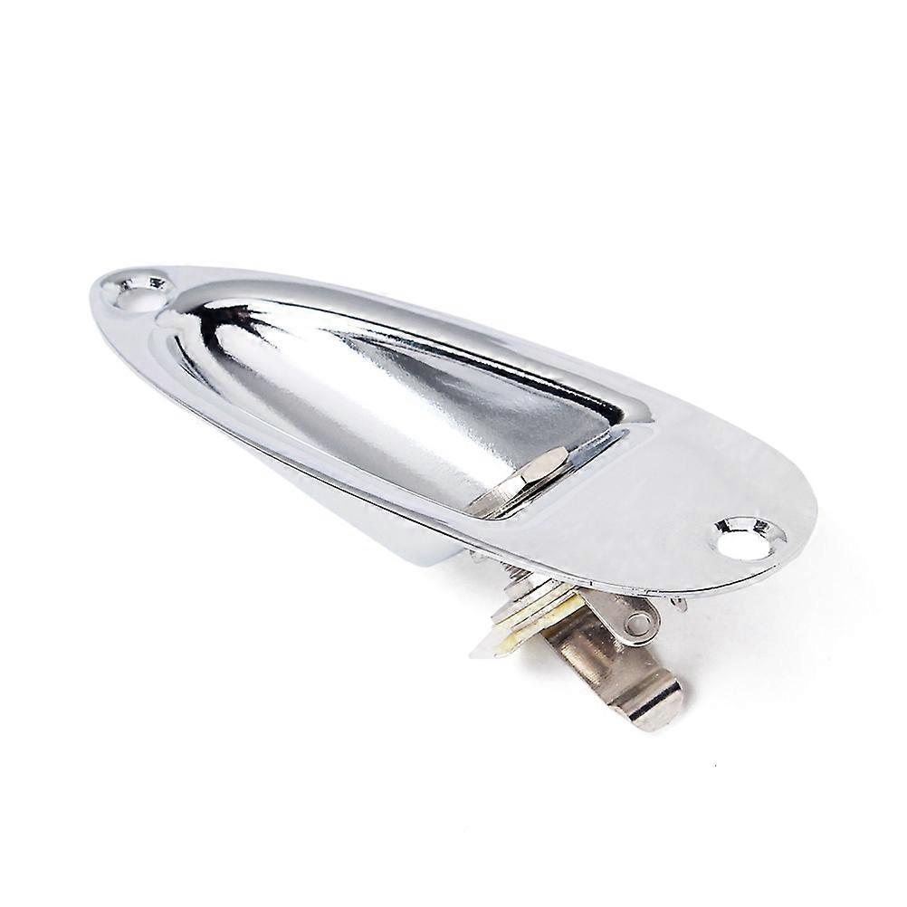 Guitar Jack Socket for Electric Guitar with Jack Plate Silver