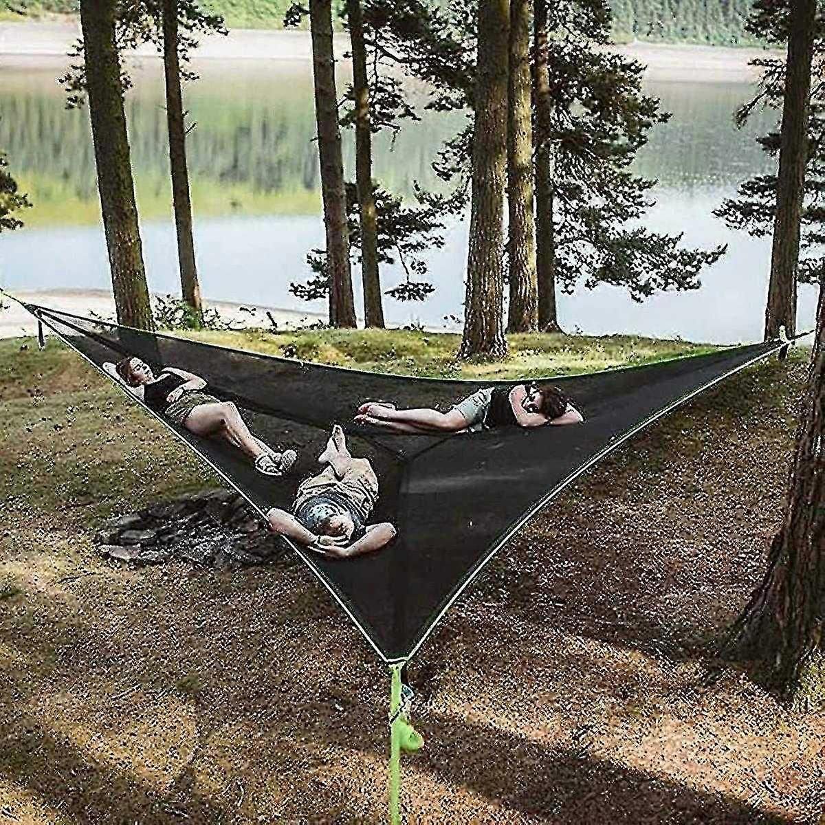 Large Aerial Camping Hammock, 3-Hour Multi-Person Portable Hammock Maximum load capacity 300kg 4m