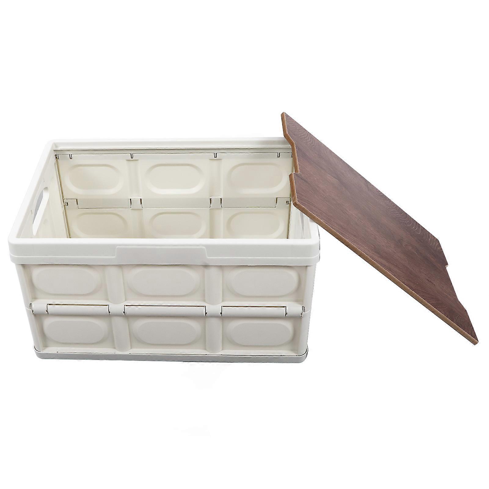 Large Collapsible Storage Bin 52.5x35x28.5cm Foldable 25L