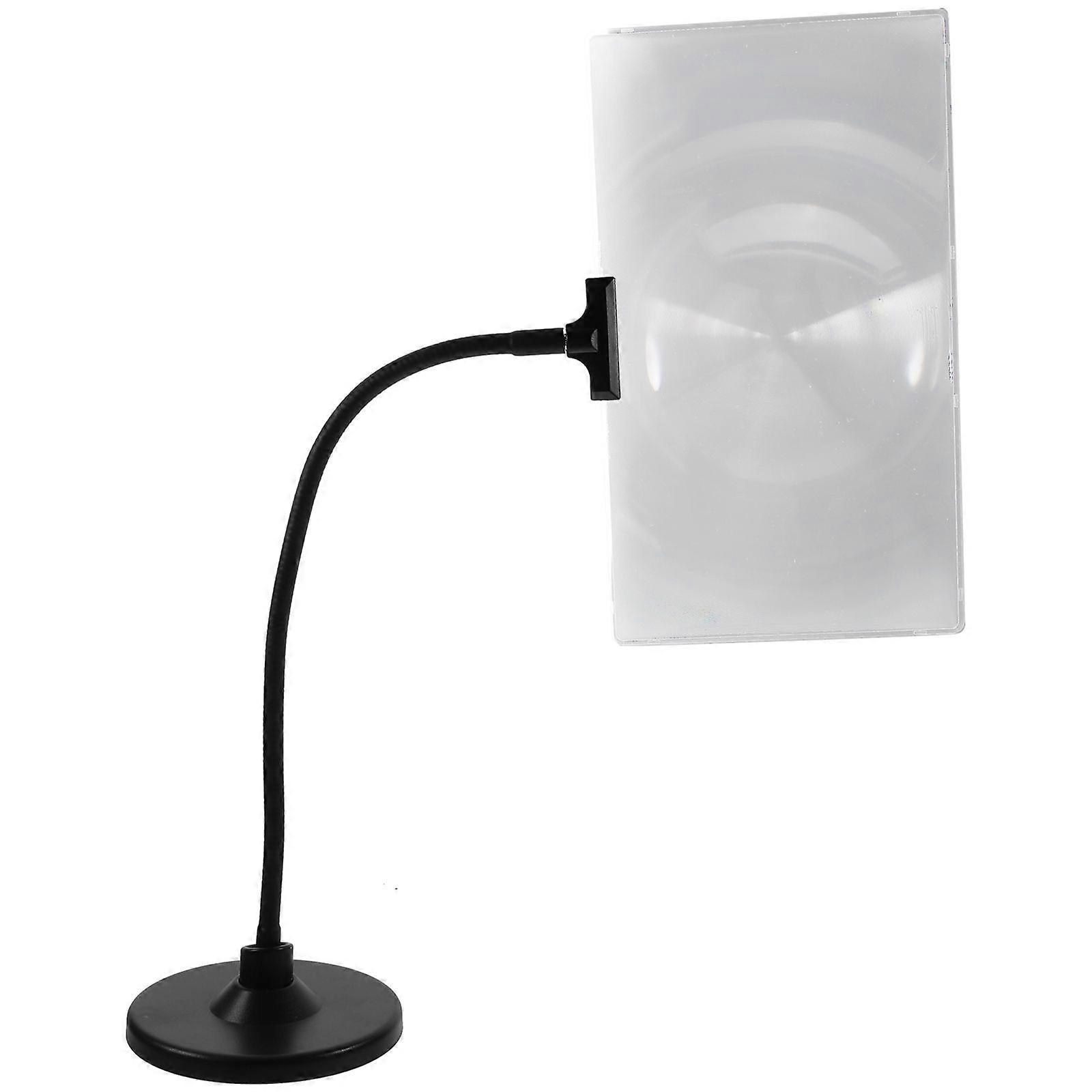 Magnifying Glass With Stand Flexible Tube Desktop 4X Embroidery Magnifying Glass