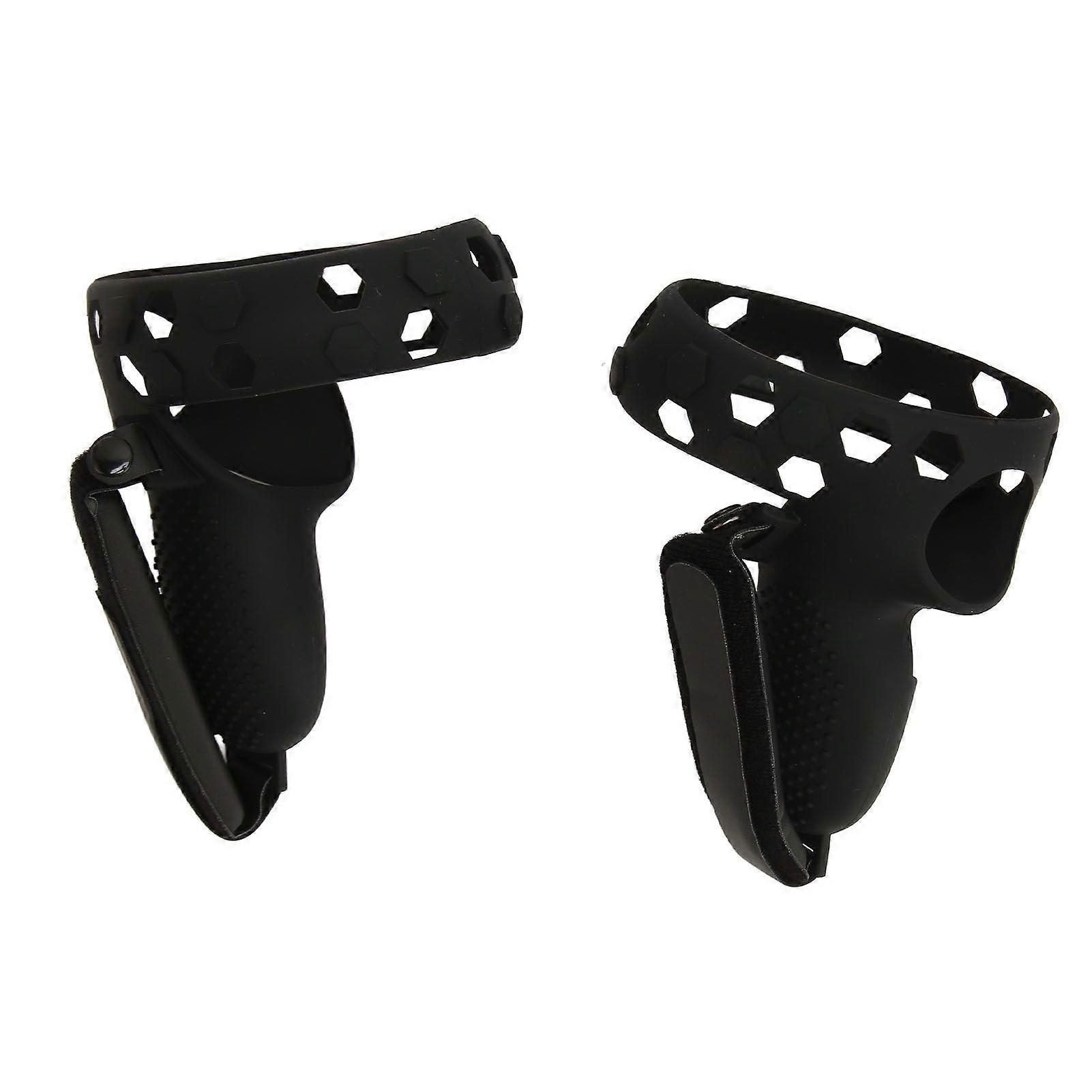 Silicone Controller Cover for Quest 2 Prevent Slip Drop Resistant Protective VR Controller Grip Cover with Wrist Strap