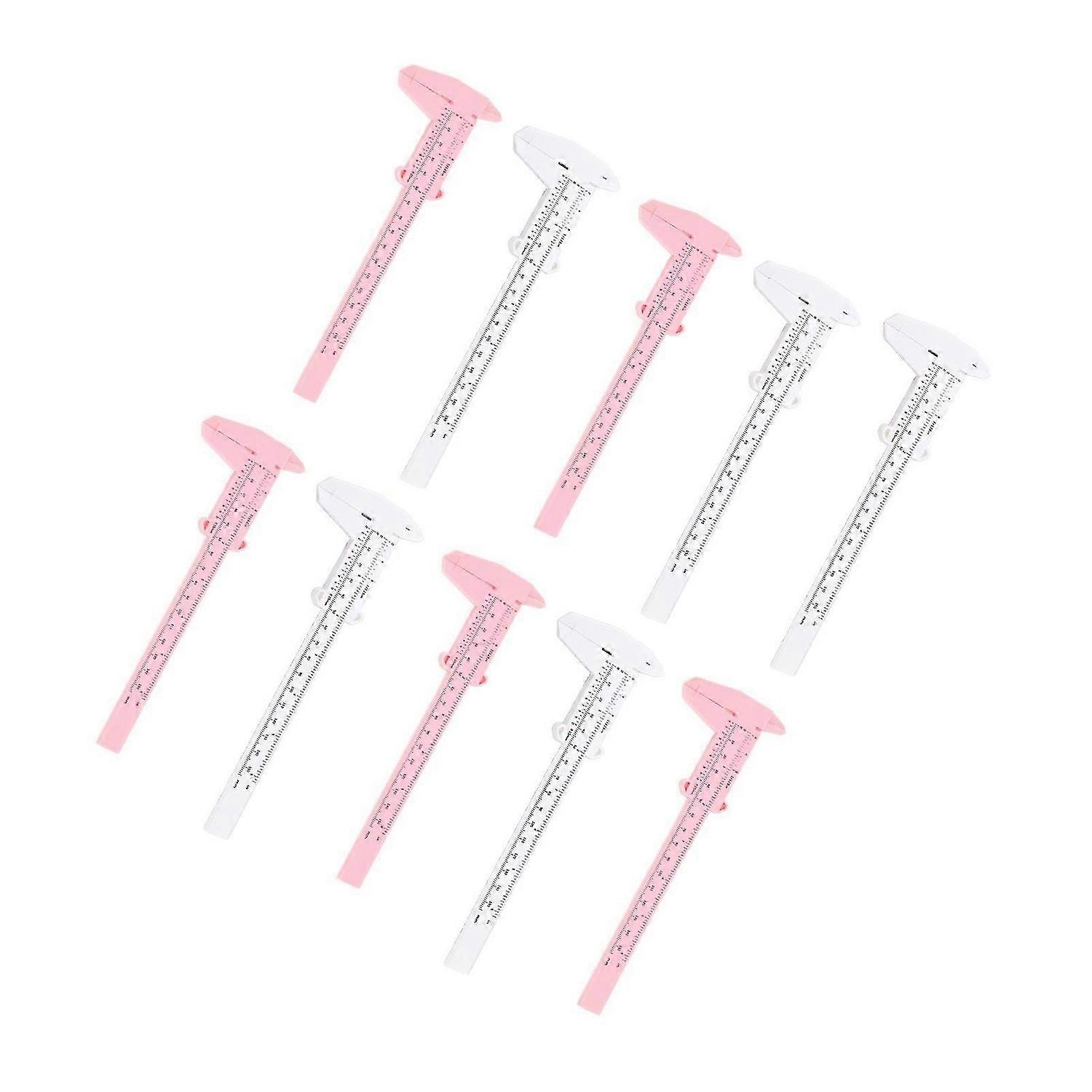2025 Latest Model 10PCS 150mm Eyebrow Stencil Microblading Ruler Clear Scale S...