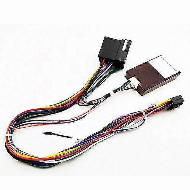 CAN Bus Decoder Adapter Cable for Car Android Radio Wiring Harness 16-Pin Connector Compatible with Megane Scenic Models