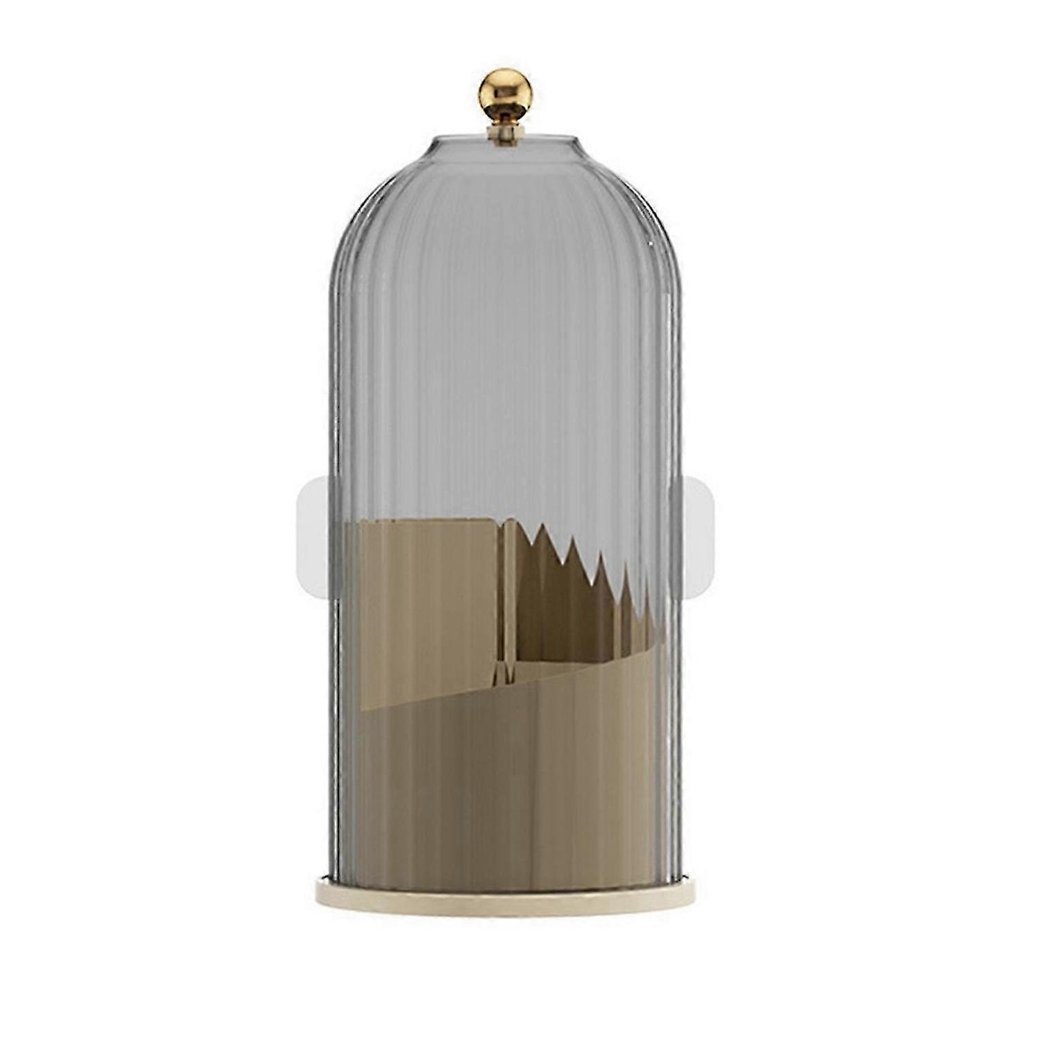 Makeup Brush Holder Organizer+Lid,For Vanity Desktop Bathroom A