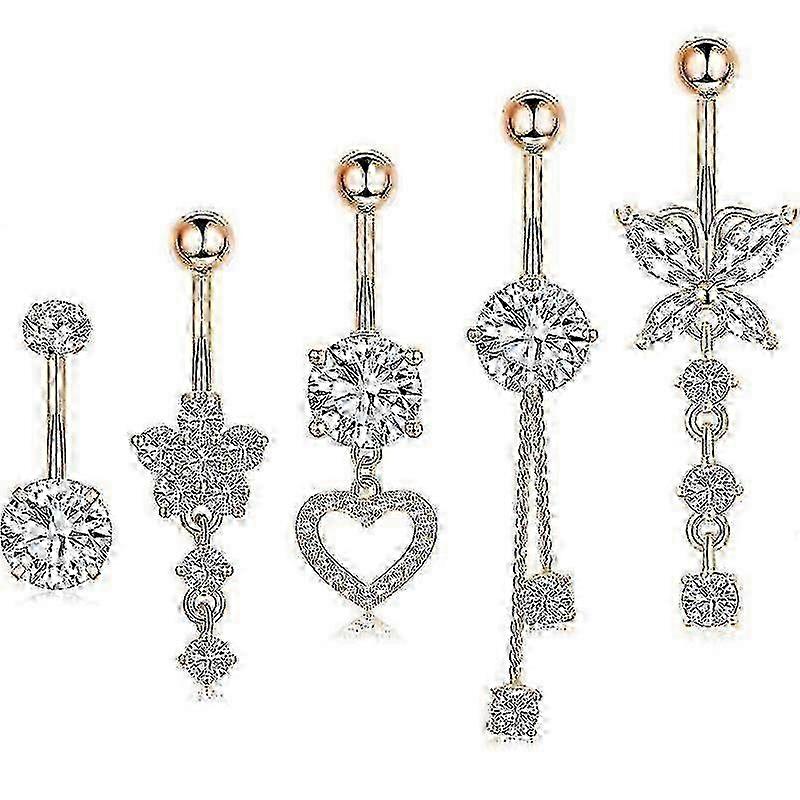 Belly Button Ring Dangle Navel Belly Piercing Jewelry