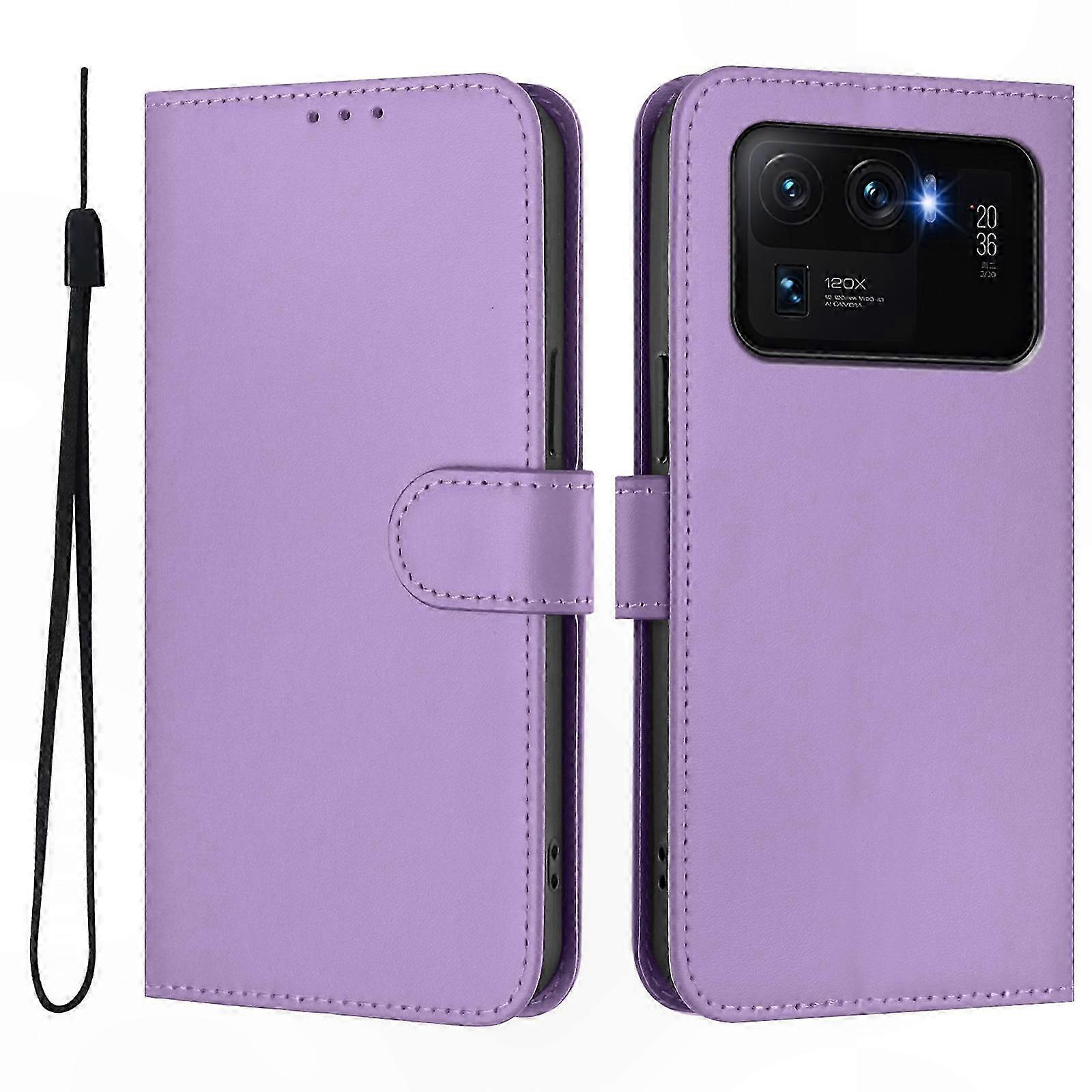 Plain PU Phone Case for  Mi 11 Ultra