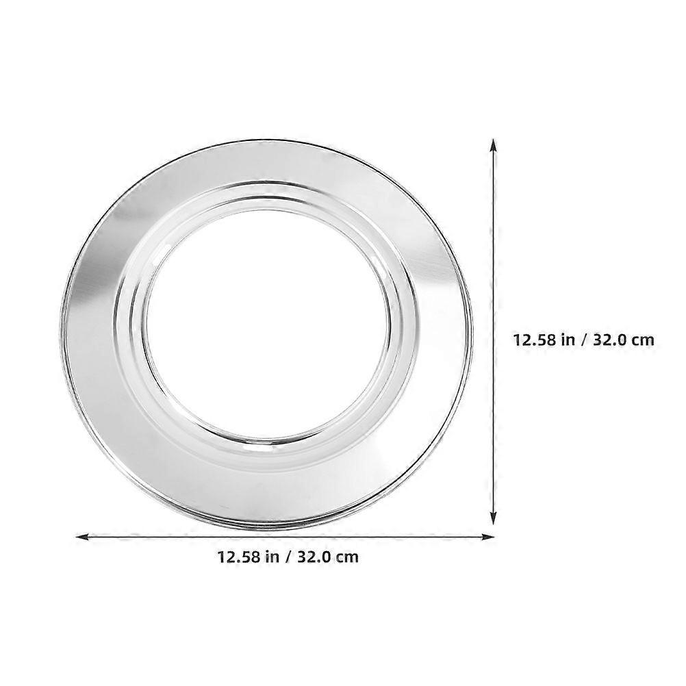 מתאם ספינת קיטור נירוסטה 32 ס"מ מתאם טבעת ספינת קיטור במבוק לבישול ספינת קיטור טבעת הכנס לאידוי ירקות כופתאות דגים