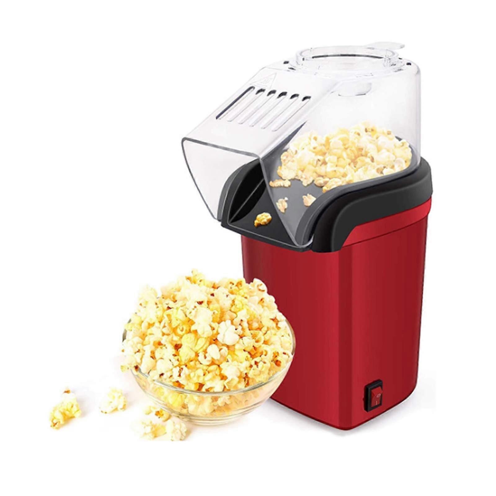 Popcorn Machine Black Mini Automatic Household Popcorn Machine, Small Size, Oil Healthy Popcorn, Children's Gift