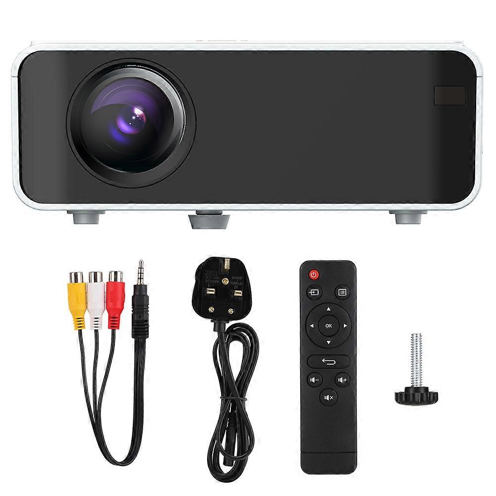 Mini HD 1080P LED Smart Projector with Built-in Speaker and Eye-Friendly Imaging