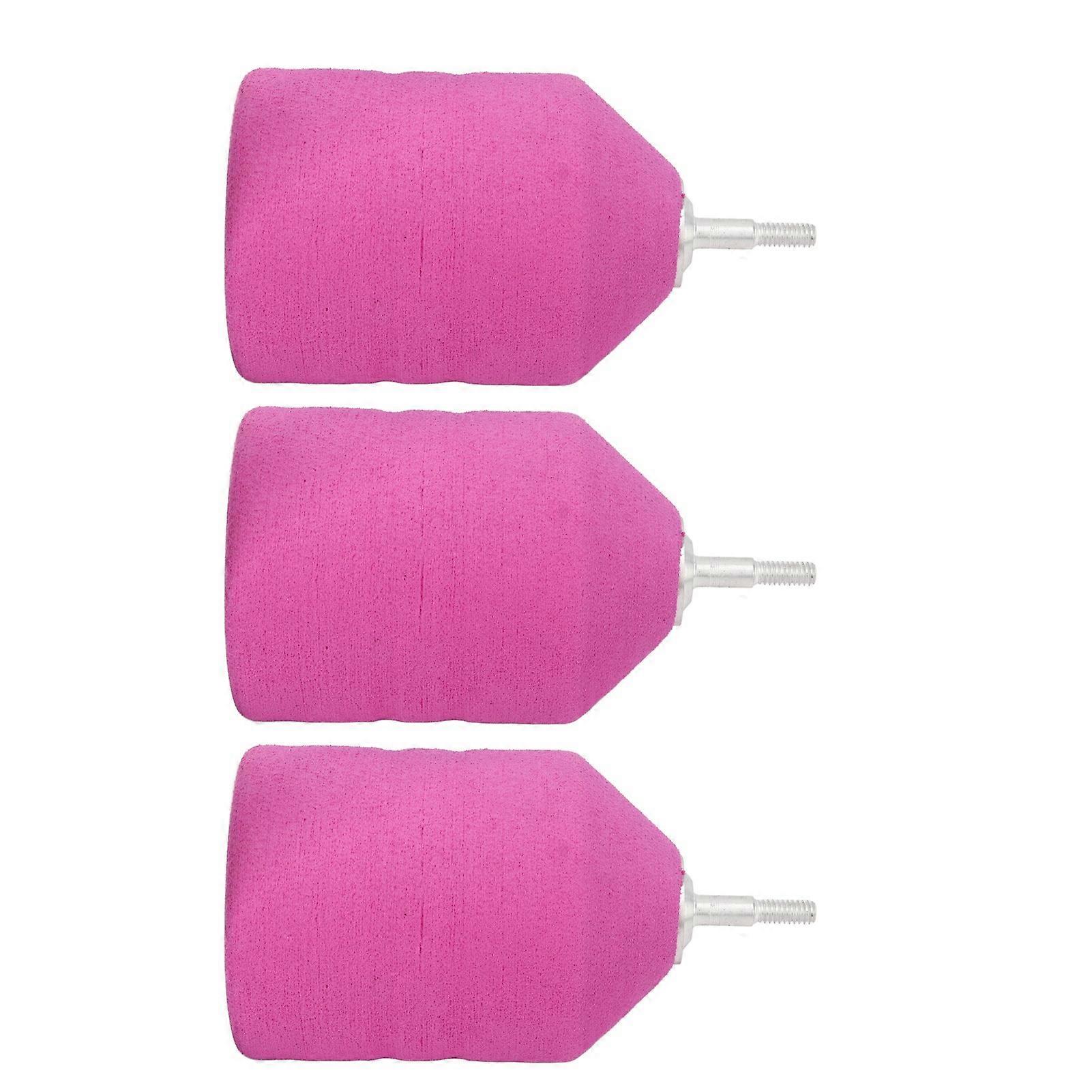 3PCS Sponge Arrow Head EVA Aluminium Alloy Archery Training Accessory for Archery Battle Tagging Game Pink