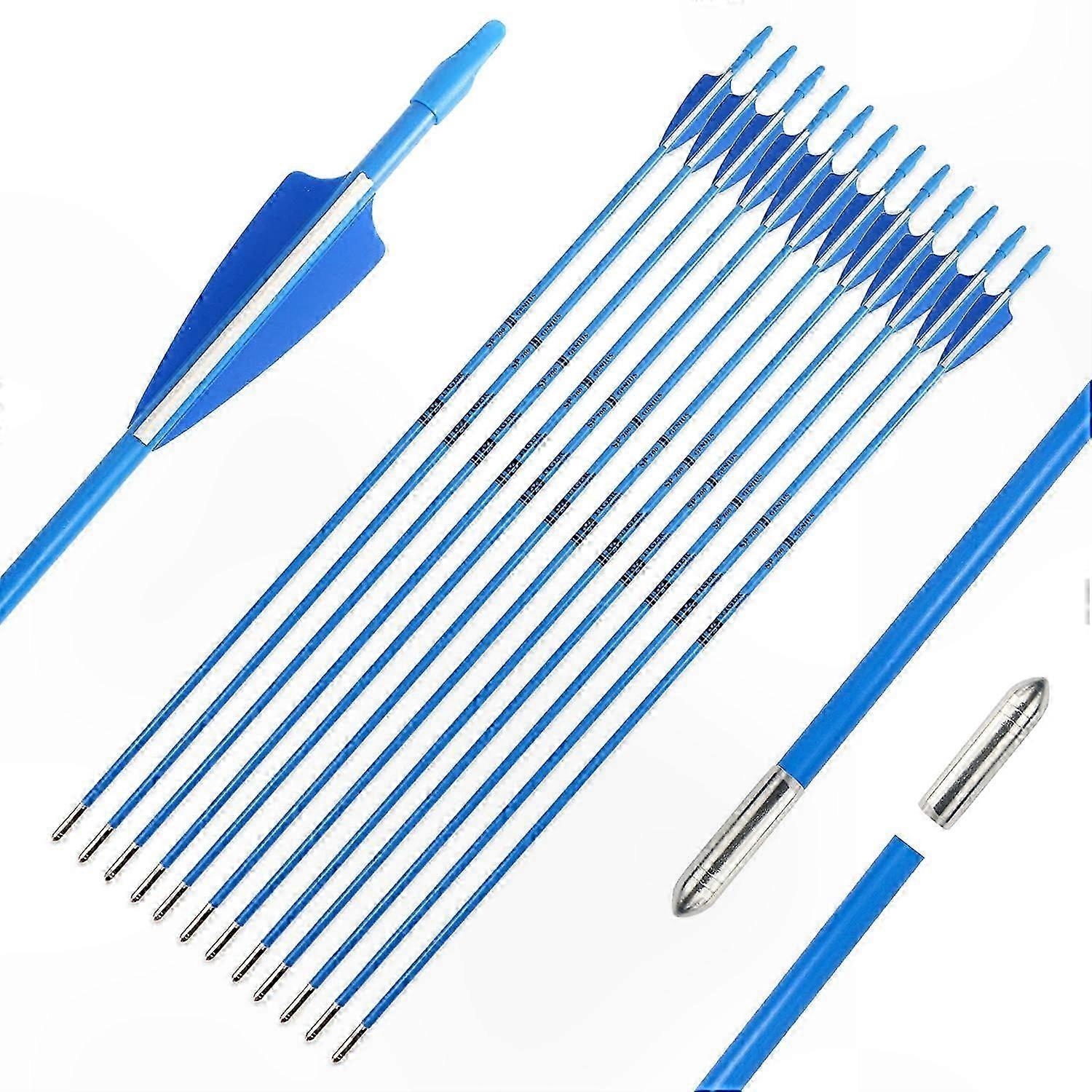 28-Inch Fiberglass Arrows for Training and Practice Use