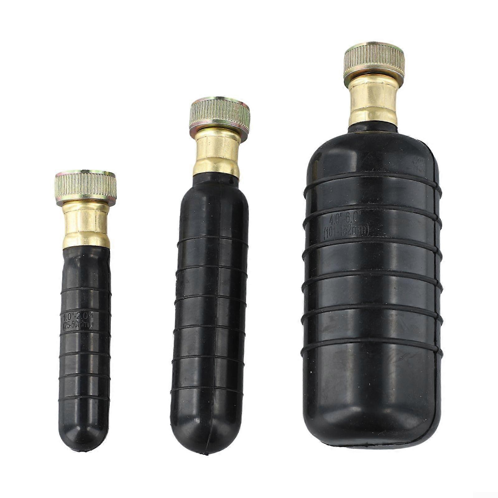 Drain Bladder Kit 3Piece Set Water Powered Unclogs Pipes Fits 1.6Inch Drains For Bathrooms Showers Pool Cleaning