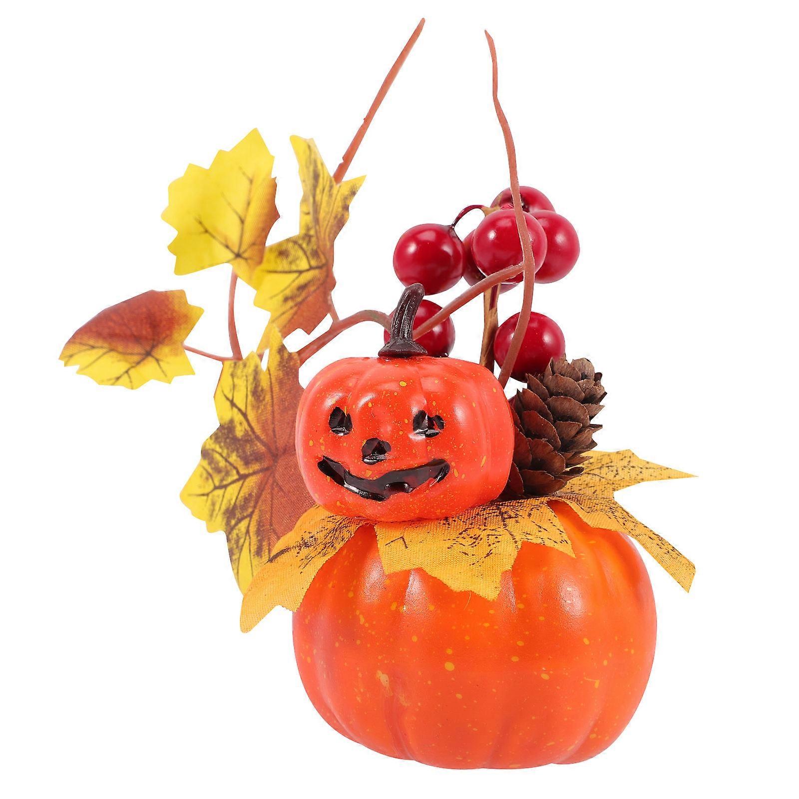 Yellow Pumpkin Decor Artificial Pumpkin Thanksgiving Decoration