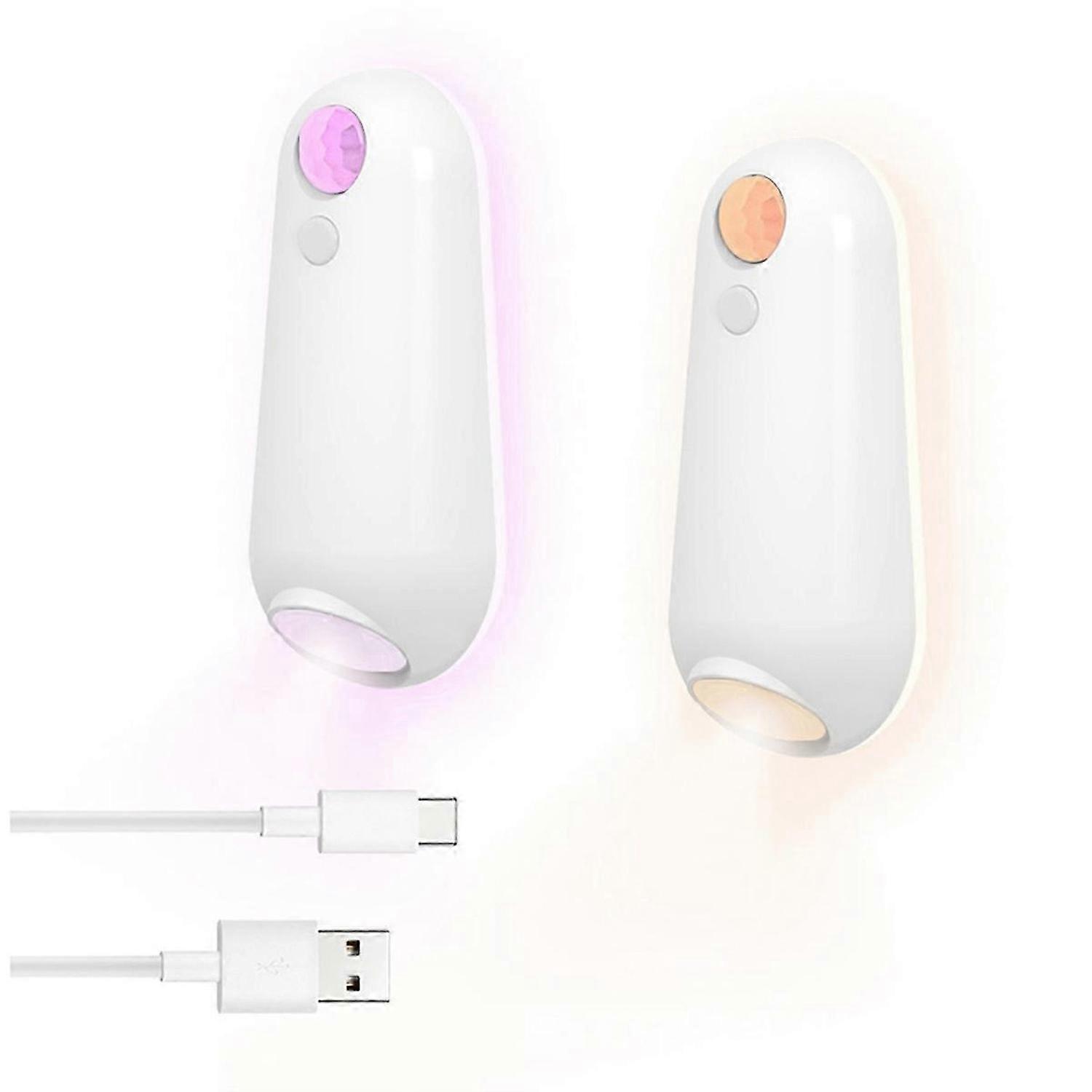 Motion Sensor Night Light LED Projector Toilet Lights Rechargeable Colorful Foot Lamp Wall Lamp for