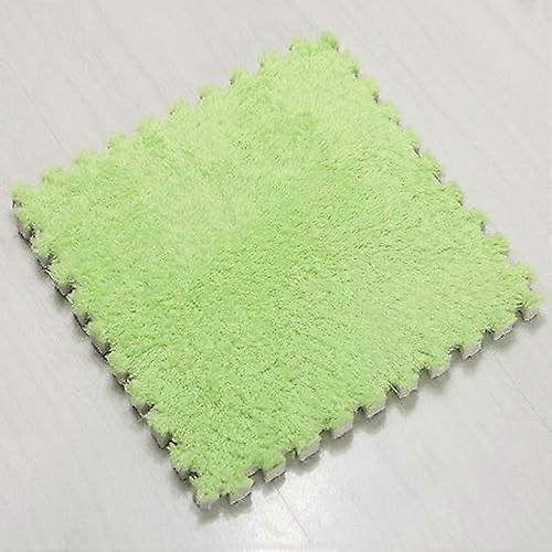 Interlocking Carpet 9Piece Puzzle Mat, Soft Foam Floor Mat for Bedroom or Yoga Room, Climbing Mat, Purple or Green