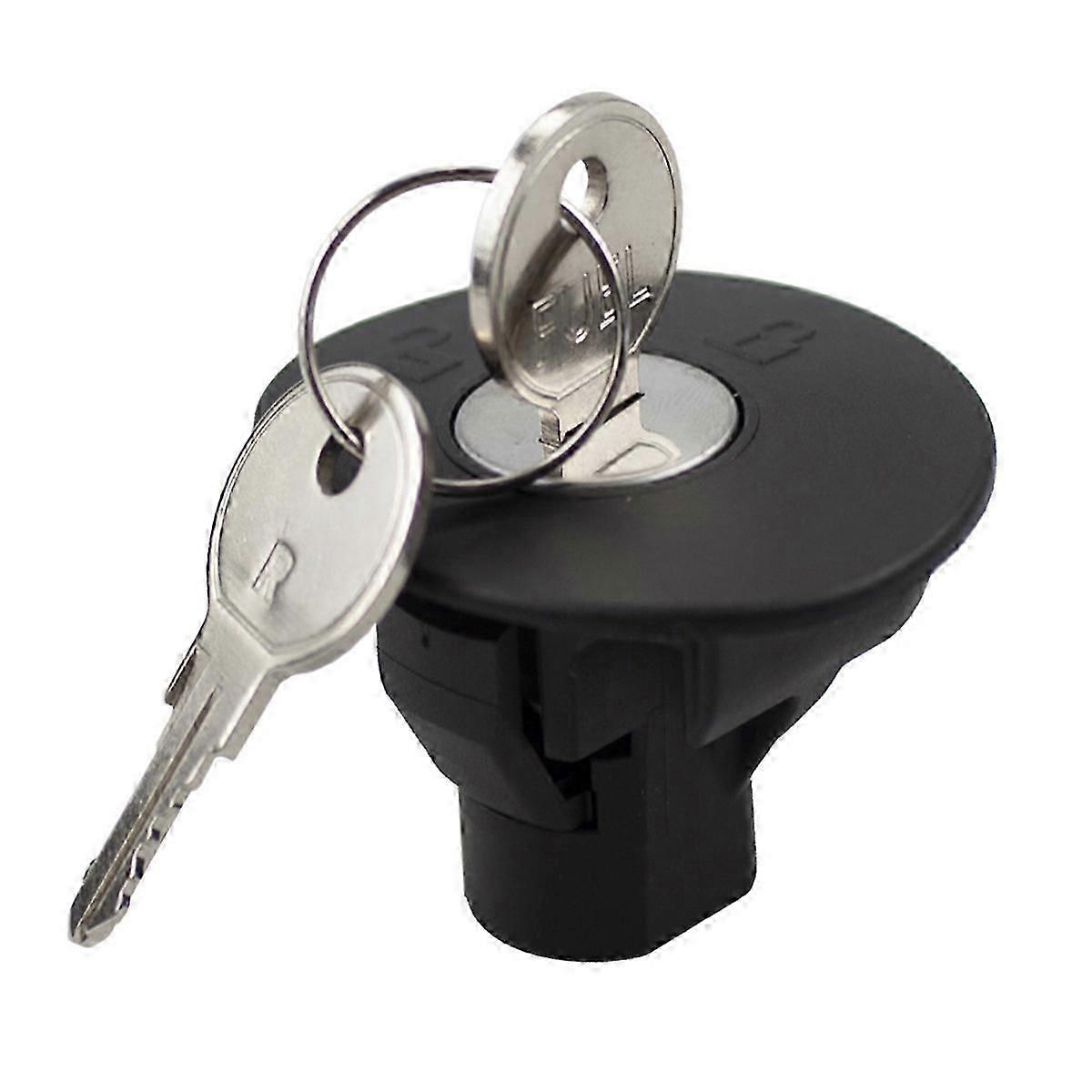 Locking Fuel Tank Cover Cap with Keys for Ford Fiesta and Focus Models, Replacement Part 8U5Z-9C268-B