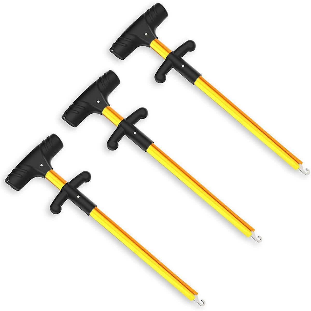 Portable T-type hook remover, aluminum alloy hook remover gold