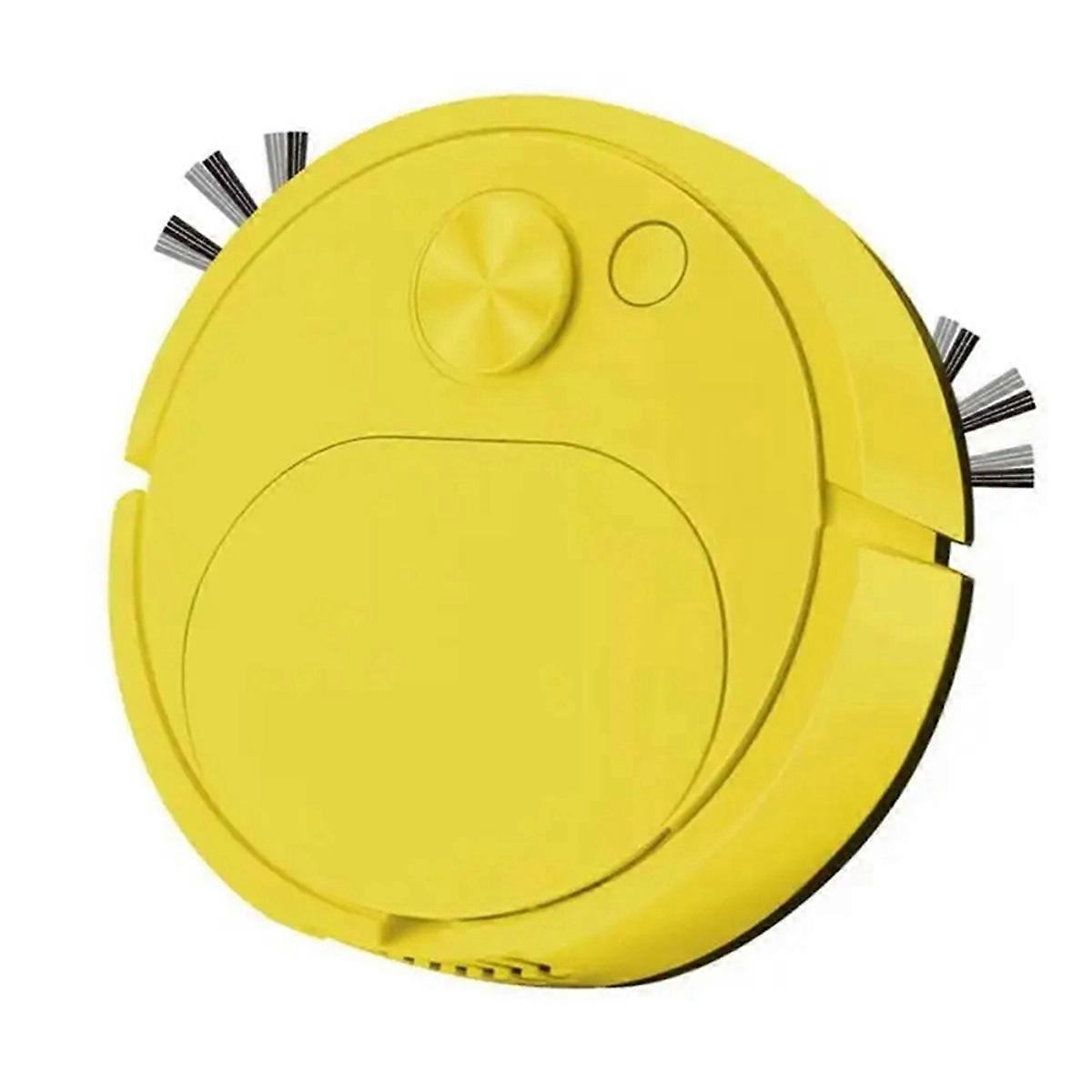 Automatic Vacuum Cleaners USB Charging Mini Cleaning Machine,Yellow