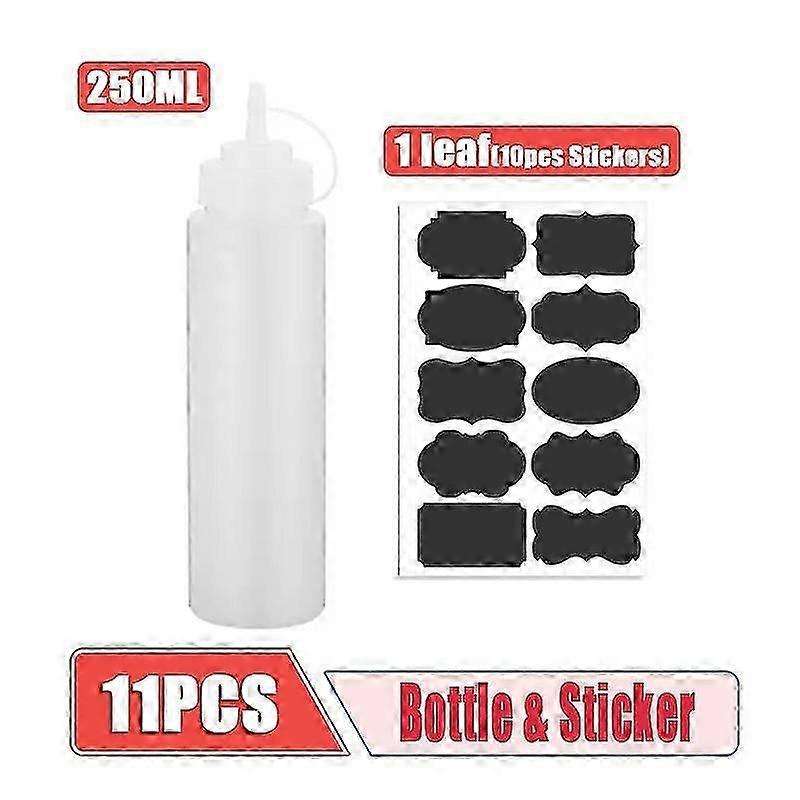 11 or 33-Piece Erasable Chalkboard Labels with Folding Funnel and Marker for Sauce Bottles and Jars