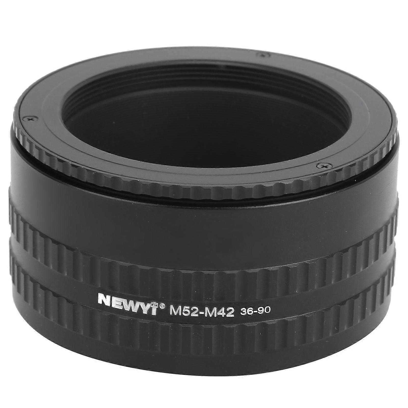 EWYI M52M42 3690mm Adjustable Focusing Helicoid Tube Adapter Magnify Macro Lens Ring