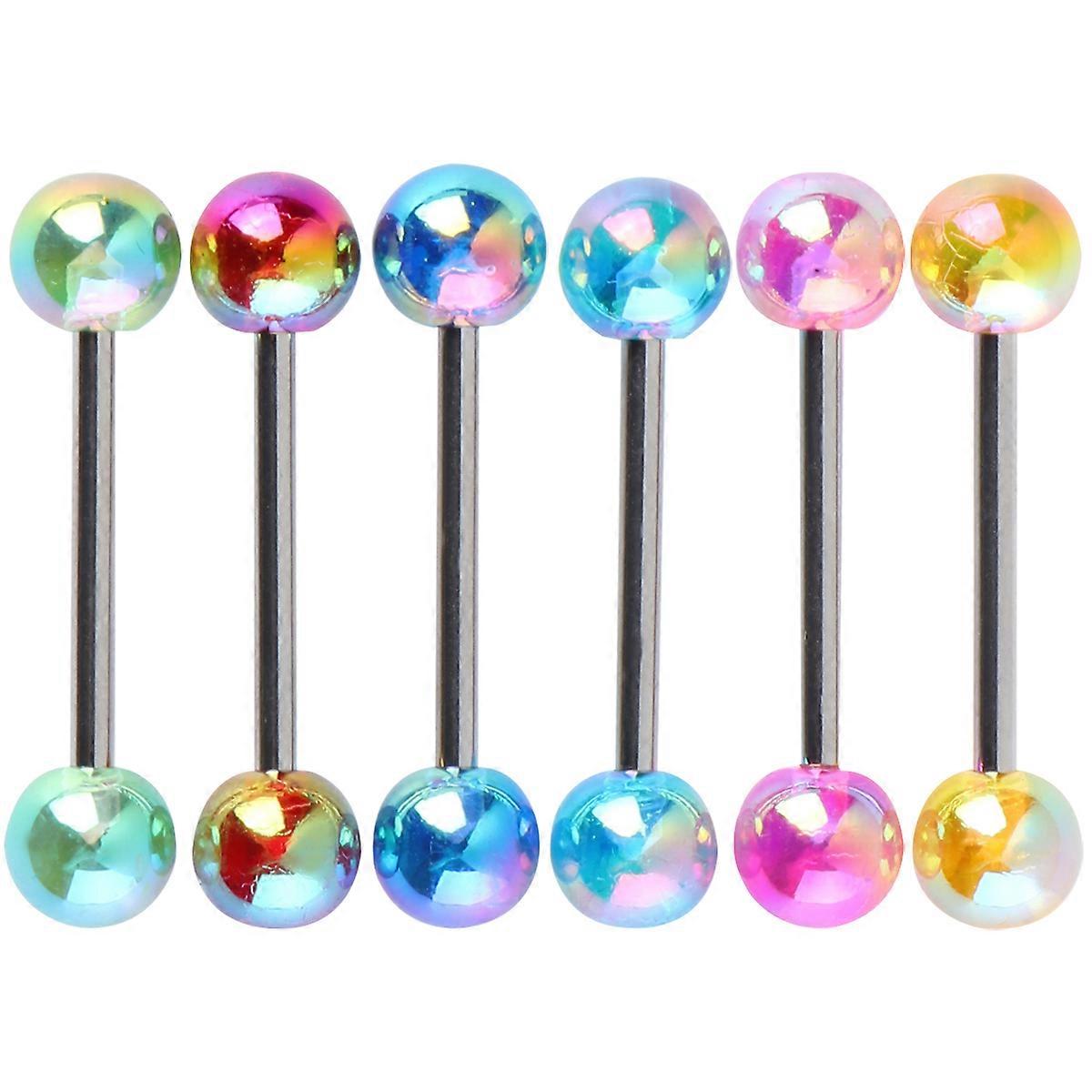 Acrylic Tongue Pin Jewelry Set for Decoration 1Set in 6 Colors