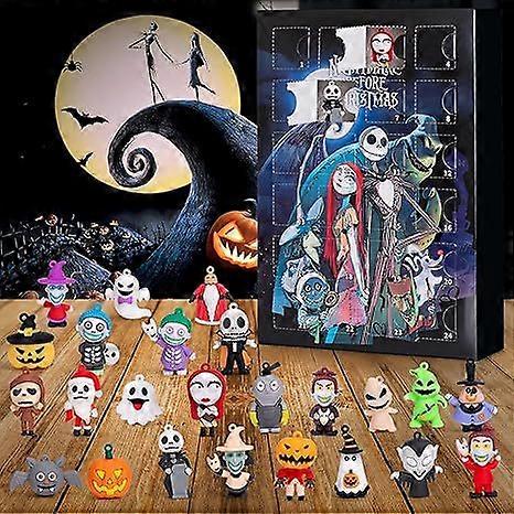 2025 Halloween Horror Atmosphere Ghost Calendar Toy Blind Box 24 Pieces Gothic Advent Calendar Blind Box