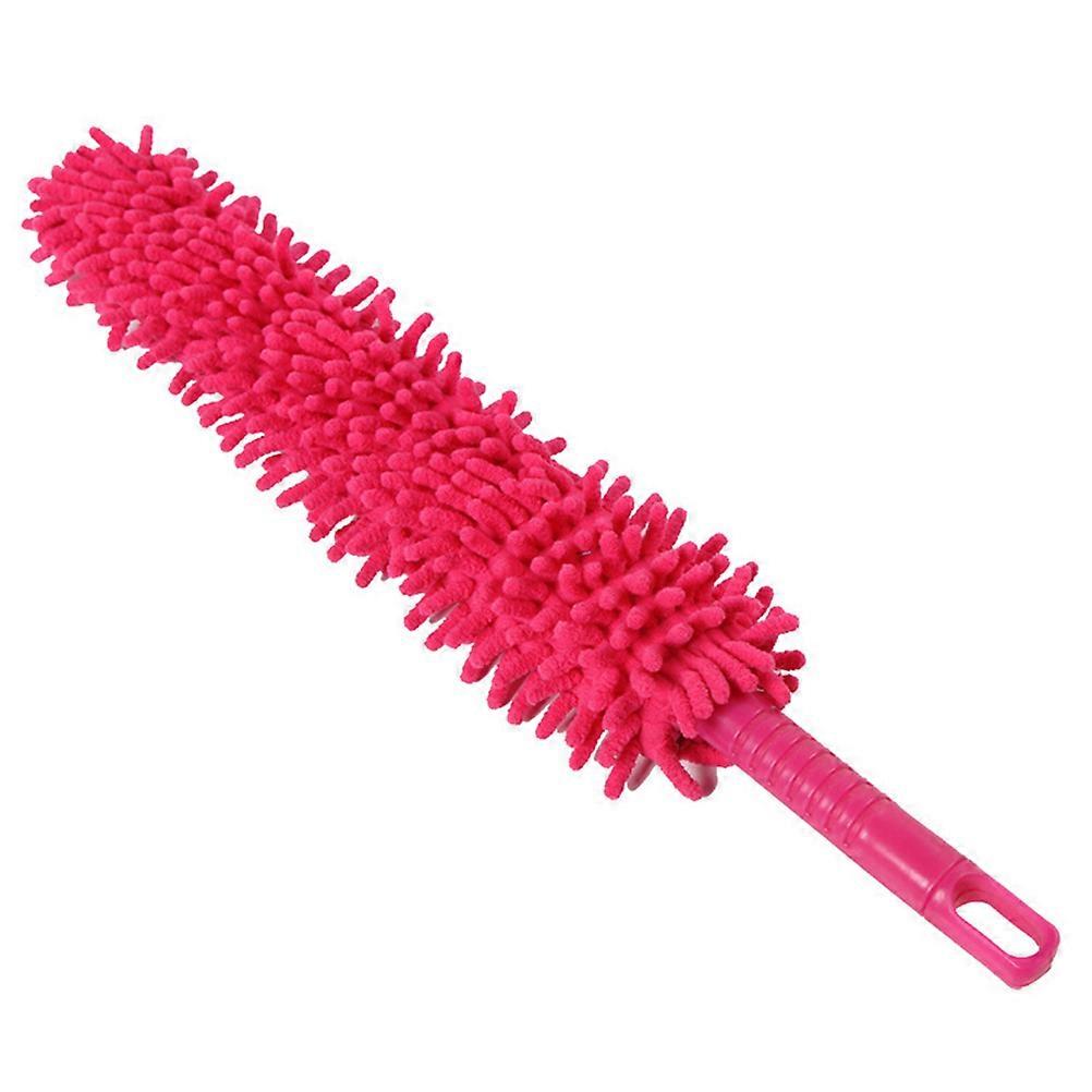 3Pcs Chenille Flexible Duster for Home Cleaning Red Bendable Design