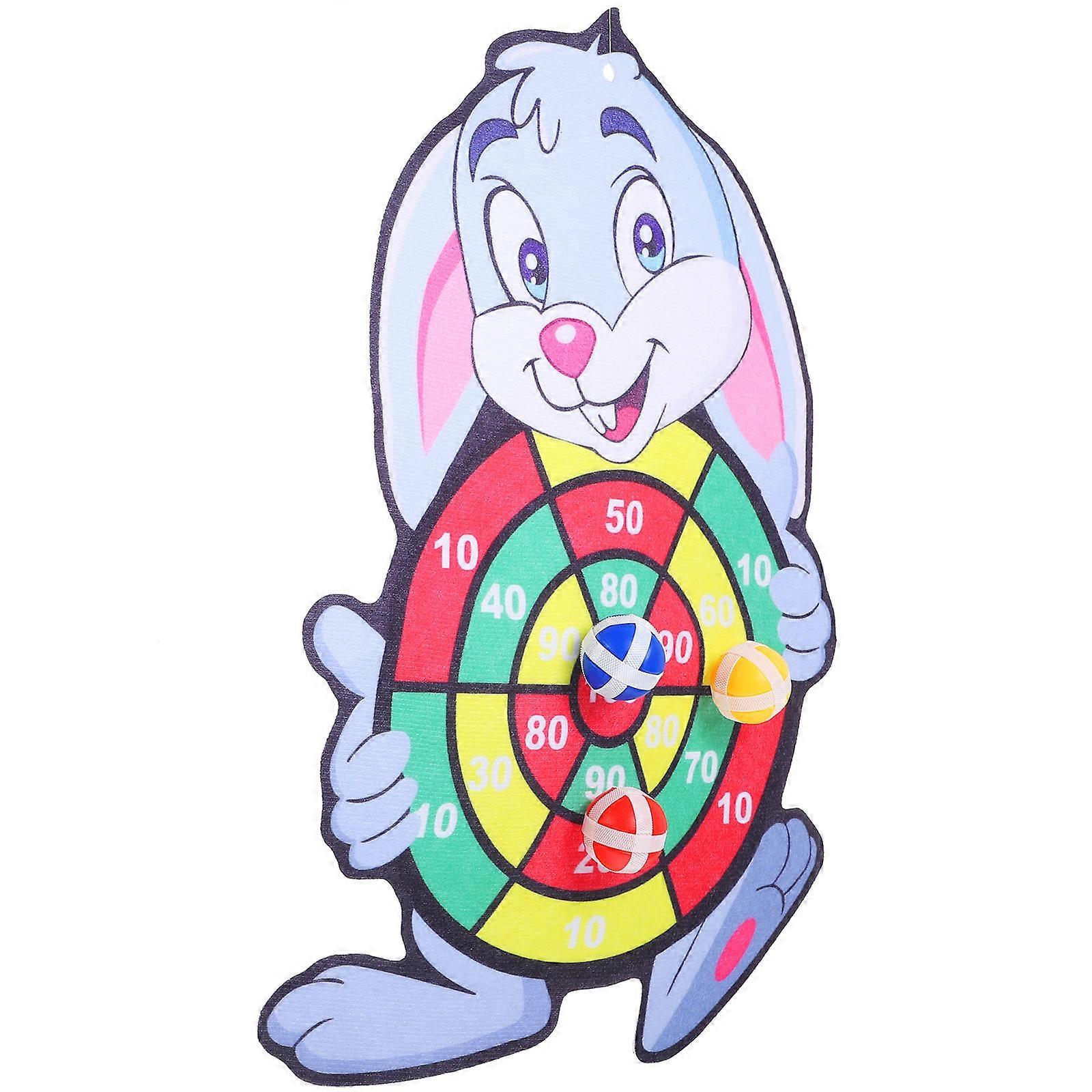 Throwing Ball Toy Sticky Ball Game for Kids Dart Board 5Sets Set