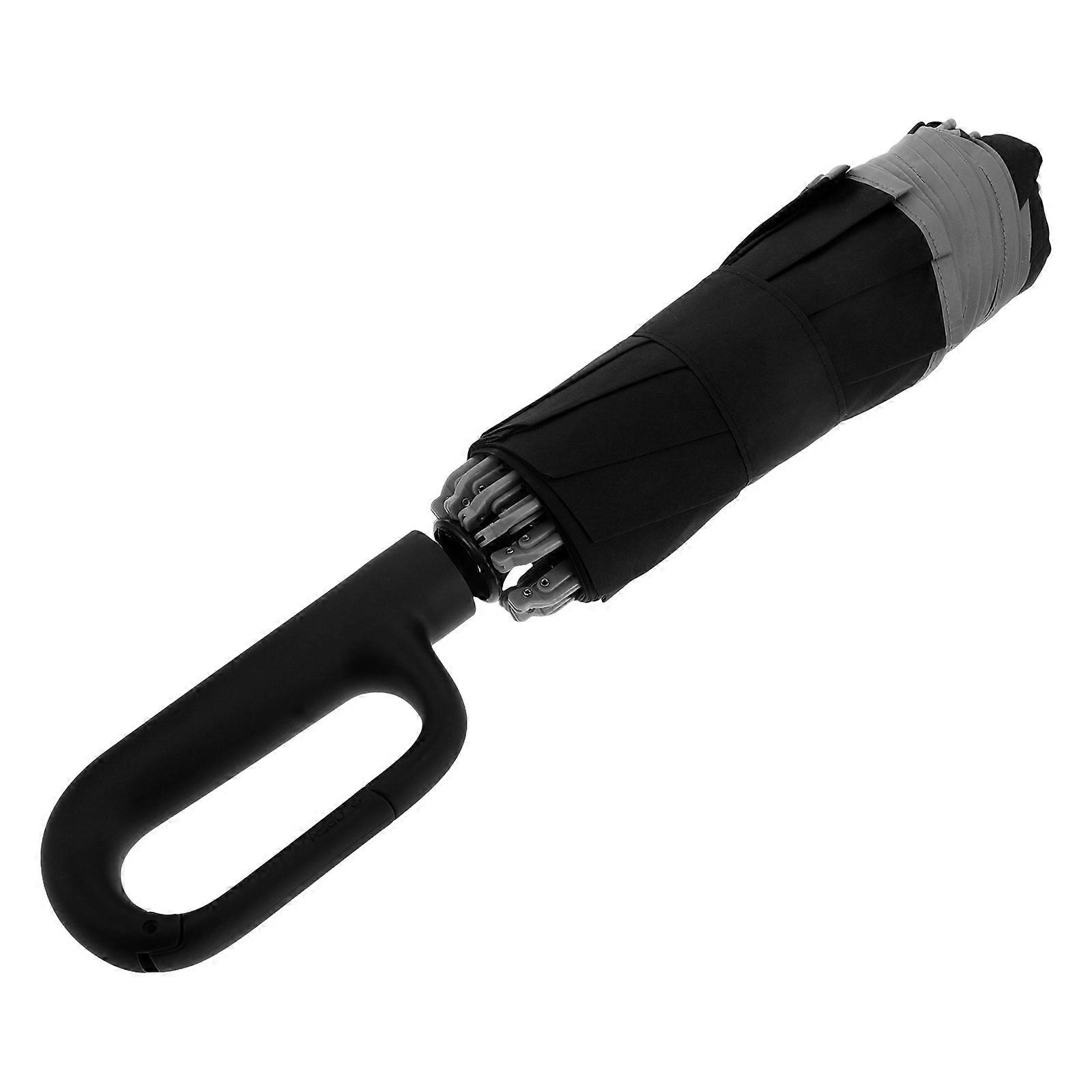 Reflective Ring Buckle Umbrella Automatic Windproof Travel Umbrella Portable