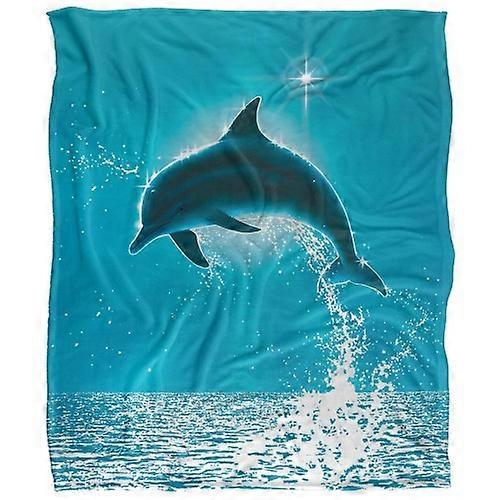 Royce McClure Silky Dolphin Sun Supersoft Blanket