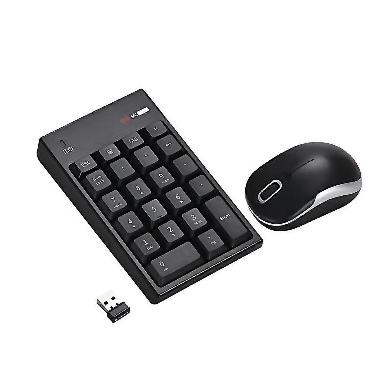 For Mc Saite Mc61cb 24ghz Wireless Mouse 22 Keys Numeric Pan Keyboard With Usb Receiver Set For Comp