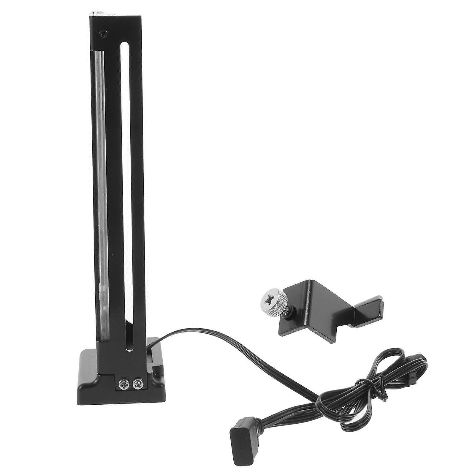 Graphics Card Support Bracket Magnetic ARGB Led Rack Computer Accessory Black 17.50X6.20X3.50CM Strong Support 1Pcs