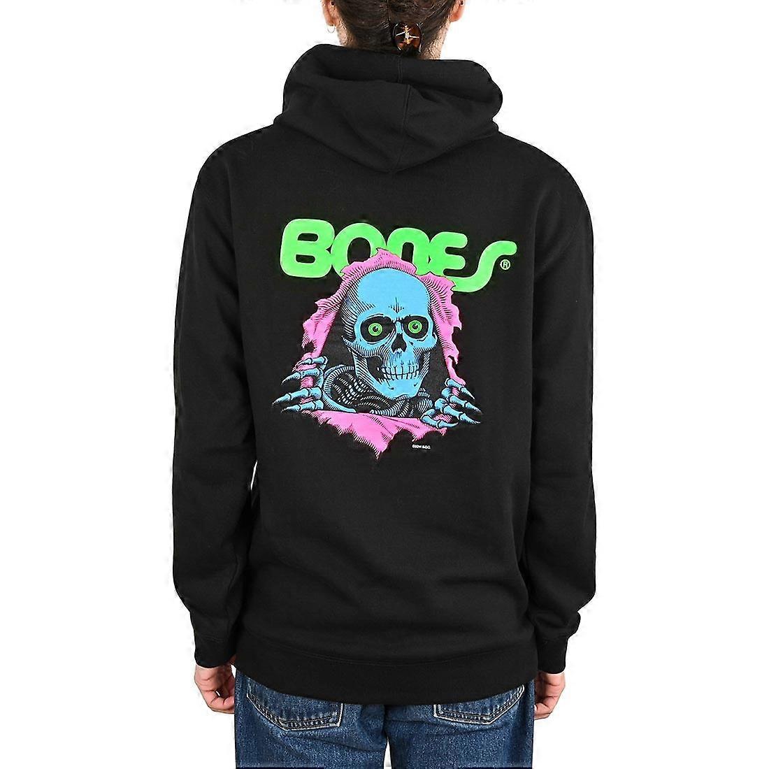 Powell Peralta Ripper Pullover Hoodie - Black/Blacklight