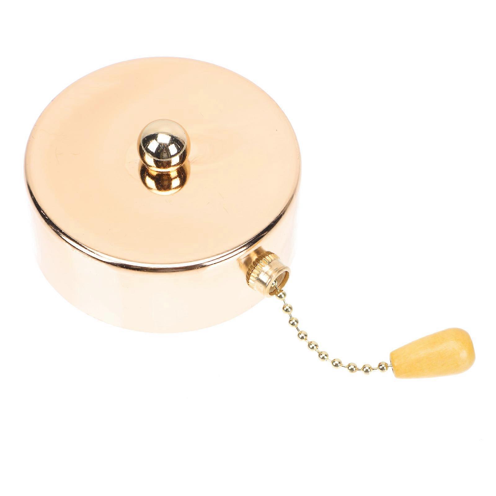 Golden Lamp Pull Chain Pullswitch for Ceiling Fan 1Pcs Durable Lamp Part