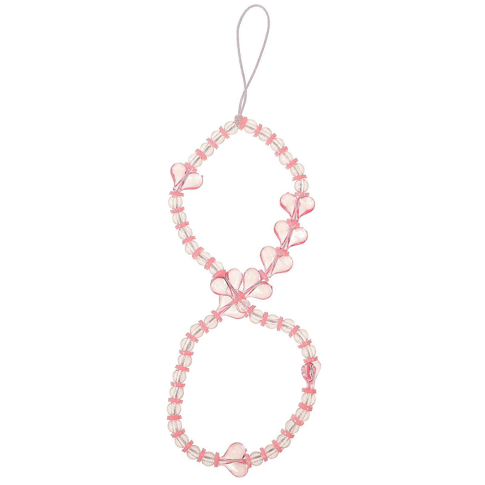 Colorful Beaded Phone Chain Keychain Accessory Perfect For Gift Giving Mothers 1.3X24Cm 5Pcs