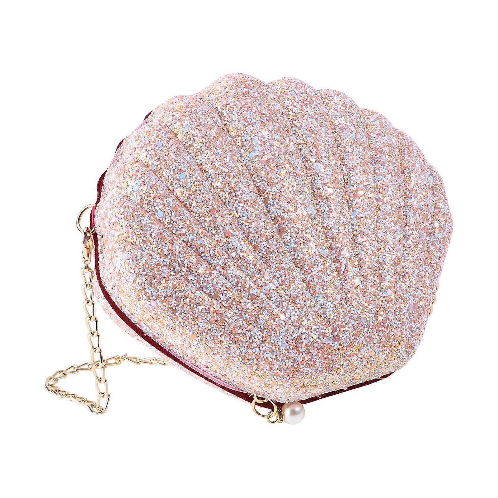 Shoulder Bag for Women Shape Sequins Bag with Chain