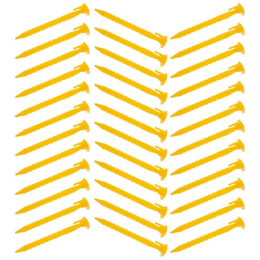 Plastic Ground Stakes Serrated Design For Securing Tents Preventing Wind Damage 36Pcs