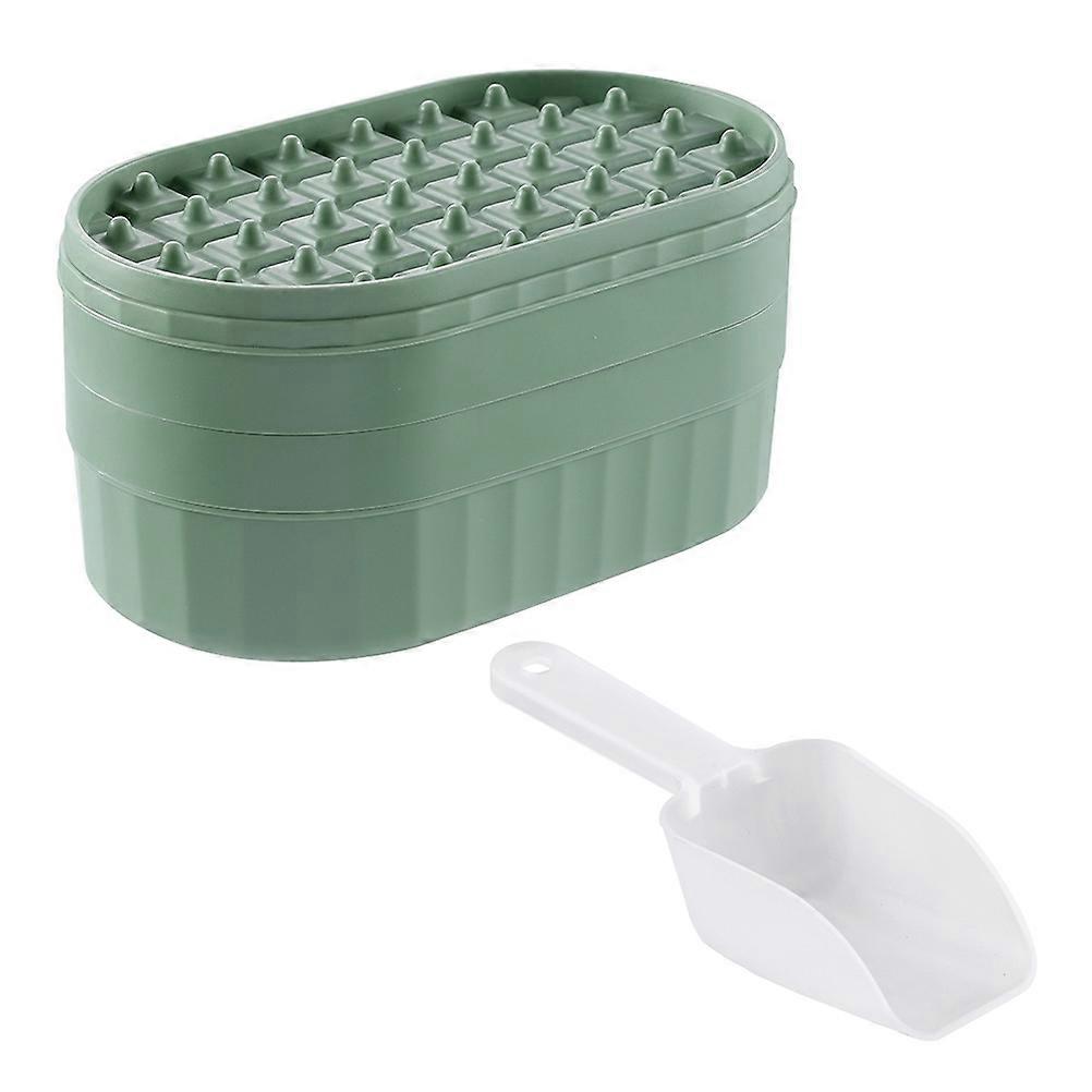 Ice Molds For Cocktails Multi Layer Ice Cube Mold For Home Users Square Green 21 8X12 8X10 5CM Dustproof 1Set