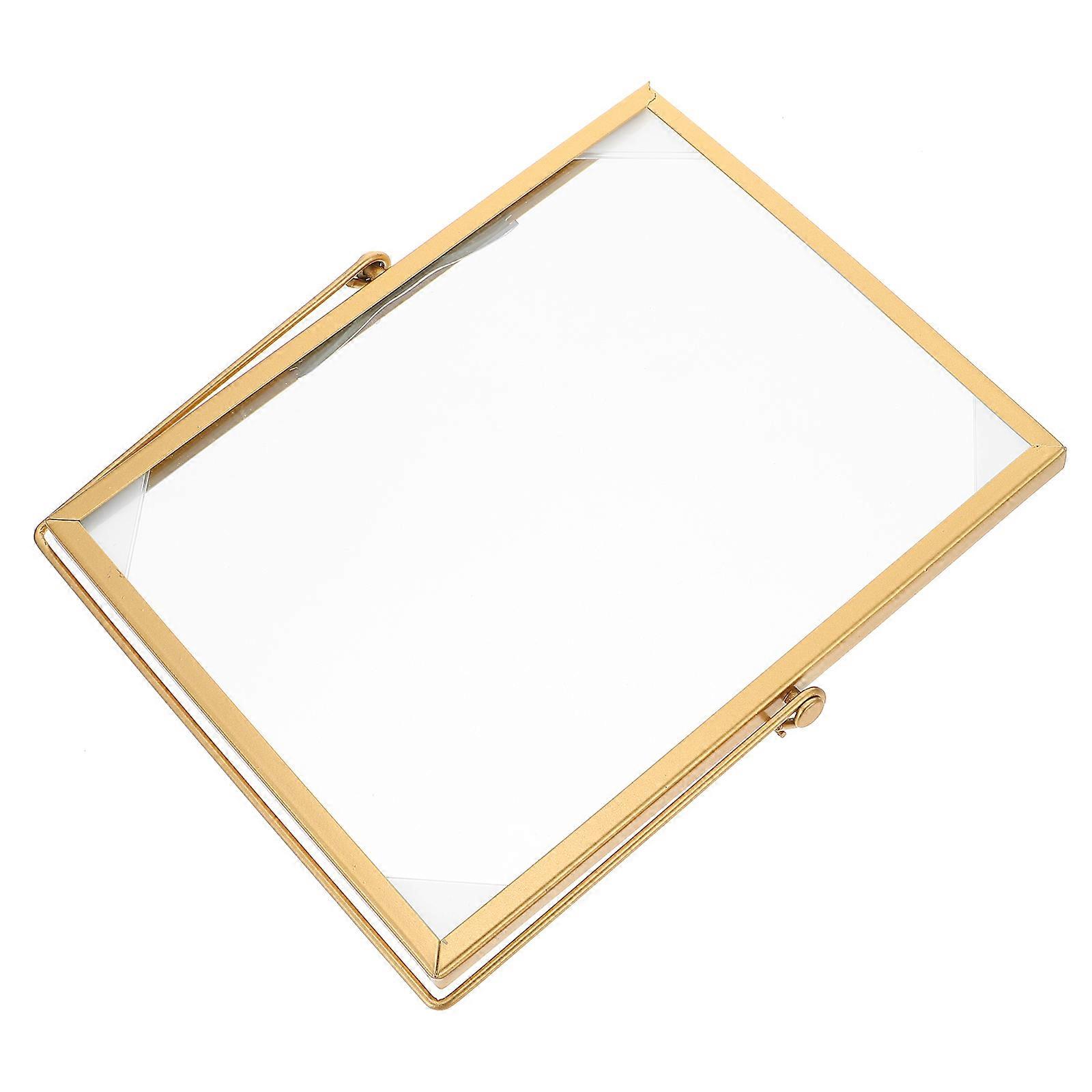 Nordic Style Iron Photo Frame for Decor 2Pcs Golden Creative Picture Frame
